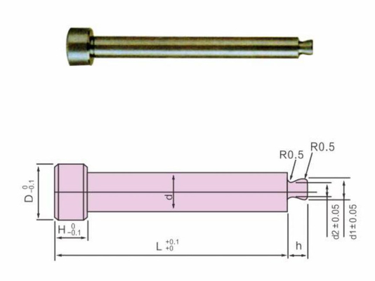 SKD61 de Vormdelen JIS van de nitride de Plastic Injectie Speld van het Agentslot