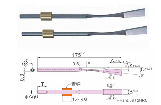 Nitriding Plastic Injectie het Vormen Delen 1,8159 de Lentestaal Opgesprongen Kern