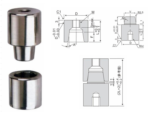 S136 Spitse de Vorm van Slotpin high frequency plastic injection Plaatsbepalingseenheid